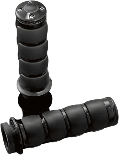 KURYAKYN ISO-GRIPS FOR DUAL CABLE THROTTLE BLACK KUR6320