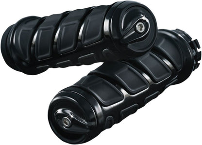 KURYAKYN GRIPS KINETIC FOR DUAL CABLE THROTTLE BLACK KUR6351