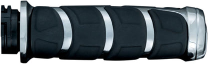 KURYAKYN GRIPS KINETIC FOR ELECTRONIC THROTTLE CHROME KUR6352
