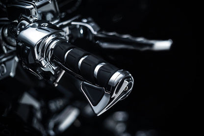KURYAKYN GRIPS KINETIC FOR ELECTRONIC THROTTLE CHROME KUR6352
