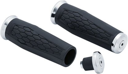 KURYAKYN UNIVERSAL GRIPS HEX - CHROME - KUR5926