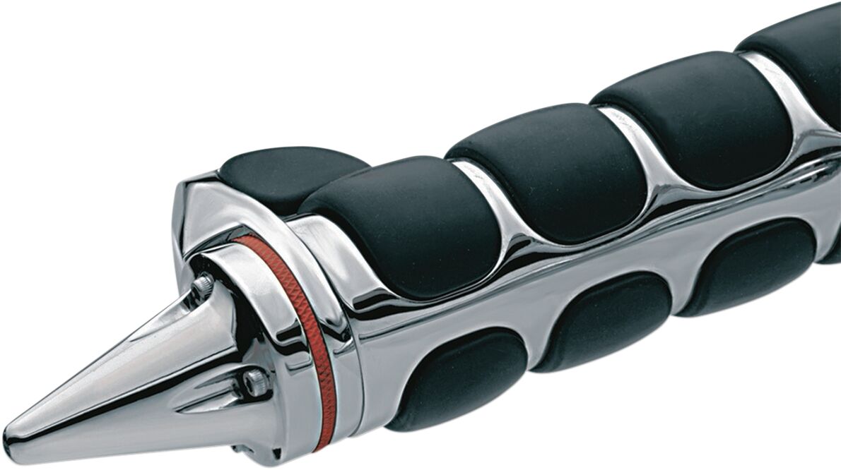 KURYAKYN HANDLEBAR END CAP STILETO CHROME KUR6249