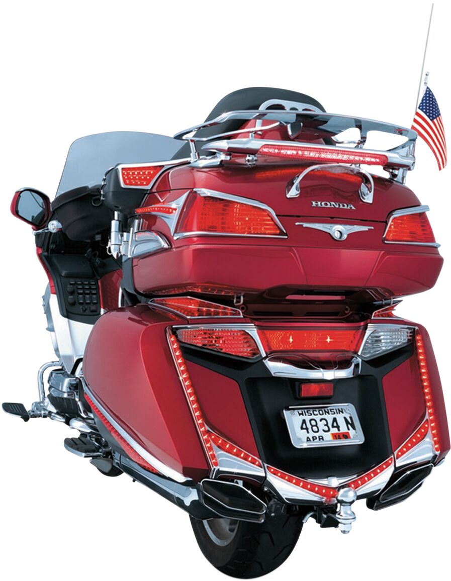 KURYAKYN LED REAR FENDER TIP CHROME HONDA GL1800 KUR3236