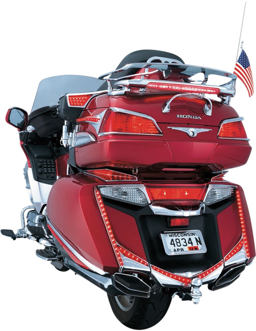 KURYAKYN LED REAR FENDER TIP CHROME HONDA GL1800 KUR3236