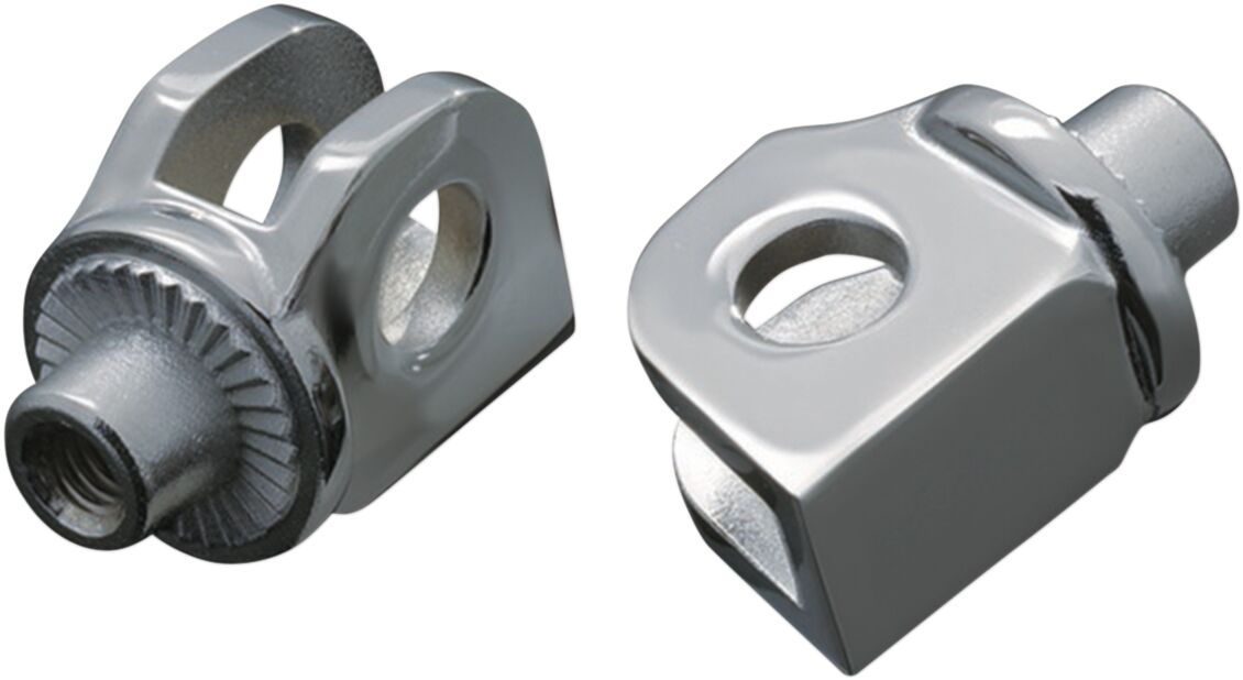 KURYAKYN SPLINED PEG ADAPTERS FOR CAN-AM HONDA & SUZUKI CHROME KUR8808