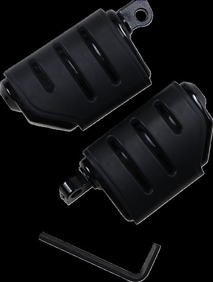 KURYAKYN TRIDENT DUALLY PEGS MALE-MOUNT BLACK KUR7562