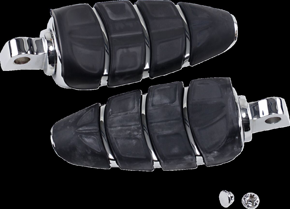 KURYAKYN FOOTPEGS KINETIC WITH MALE MOUNT ADAPTERS CHROME KUR4316