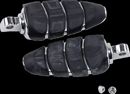 KURYAKYN FOOTPEGS KINETIC WITH MALE MOUNT ADAPTERS CHROME KUR4316
