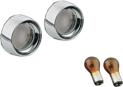 KURYAKYN DEEP DISH BEZELS WITH SMOKE LENSES AND AMBER BULBS KUR2270