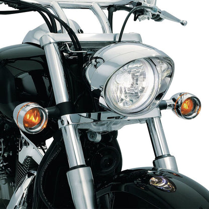 KURYAKYN DEEP DISH BEZELS WITH SMOKE LENSES AND AMBER BULBS KUR2270
