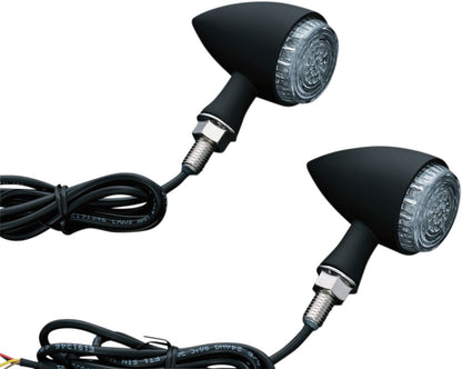 KURYAKYN TORPEDO LIGHTS RUN-TURN-BRAKE MATTE BLACK KUR2509