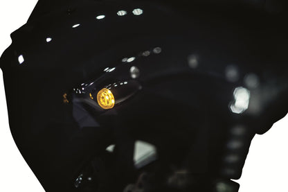 KURYAKYN MINI BULLETS AMBER LED SMOKE LENS BLACK KUR2504