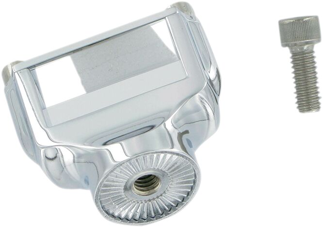 KURYAKYN MOUNT CLAMP FOR SIDE LICENSE PLATE HOLDERS HD CHROME KUR3186