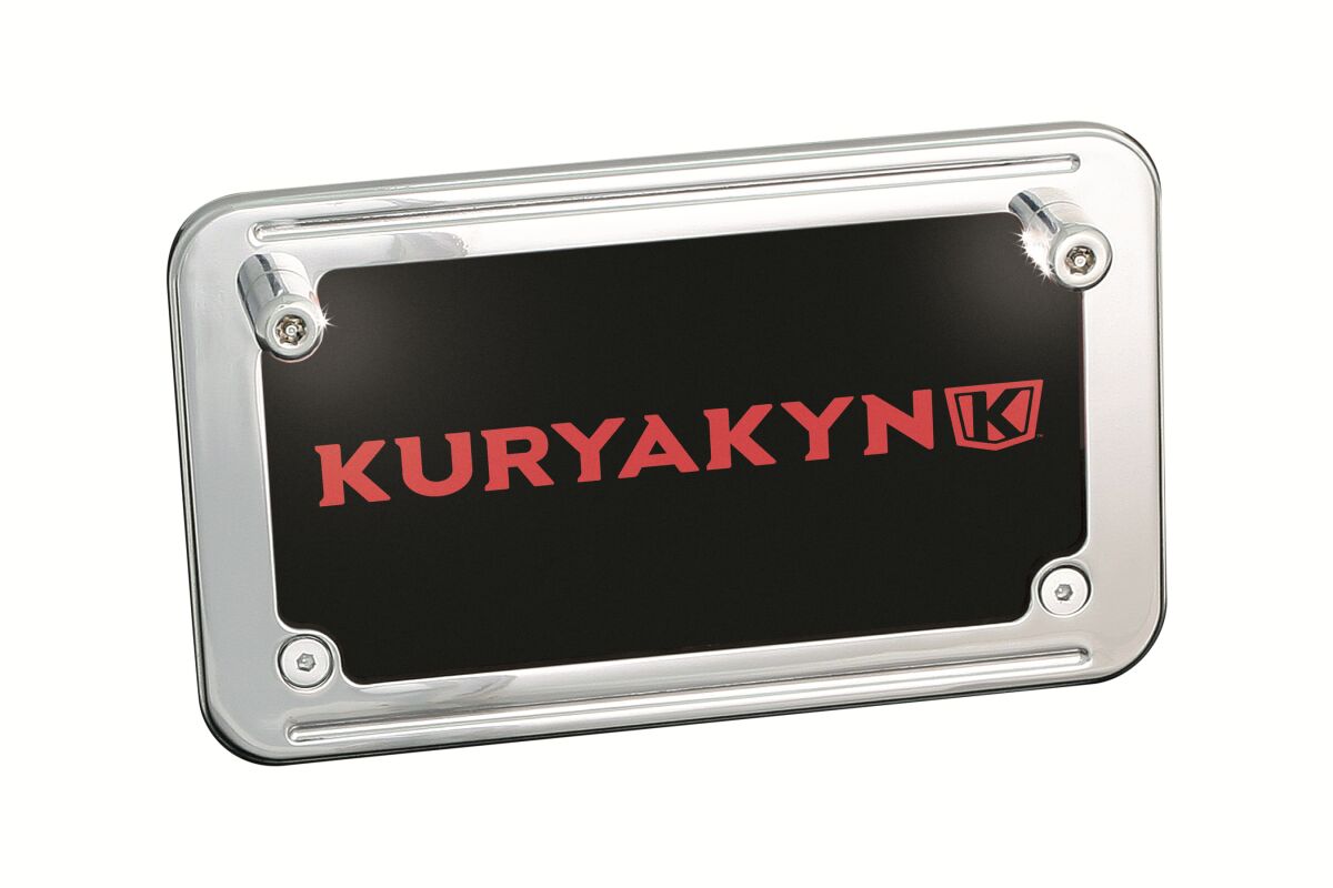 KURYAKYN LICENSE PLATE WITH BOLT LIGHTS KUR9199