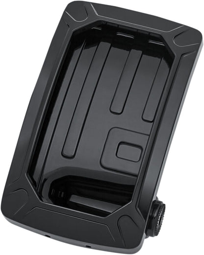 KURYAKYN LICENSE PLATE HOLDEDR NOVA CURVED SIDE MOUNT VERTICAL BLACK KUR3191