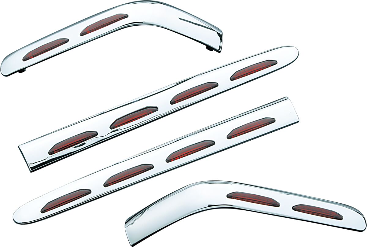 KURYAKYN LIGHTED SADDLEBAG MOLDING RED LED KUR3202