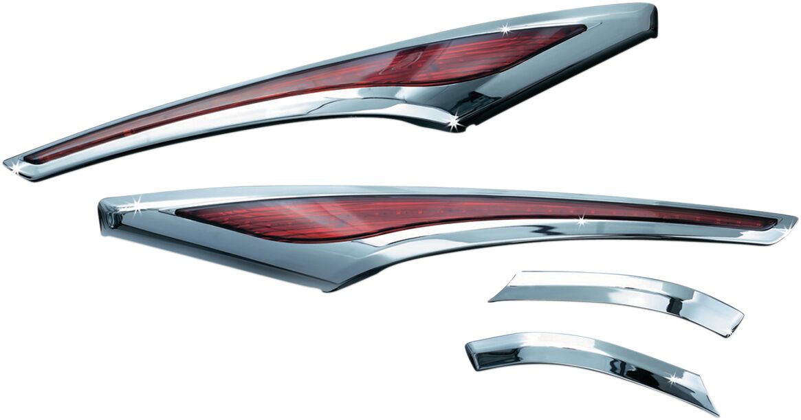 KURYAKYN LED SADDLEBAG ACCENT SWOOPS CHROME KUR3232