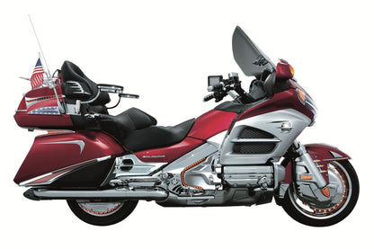 KURYAKYN LED SADDLEBAG ACCENT SWOOPS CHROME KUR3232
