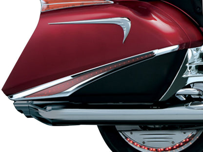 KURYAKYN LED SADDLEBAG ACCENT SWOOPS CHROME KUR3232
