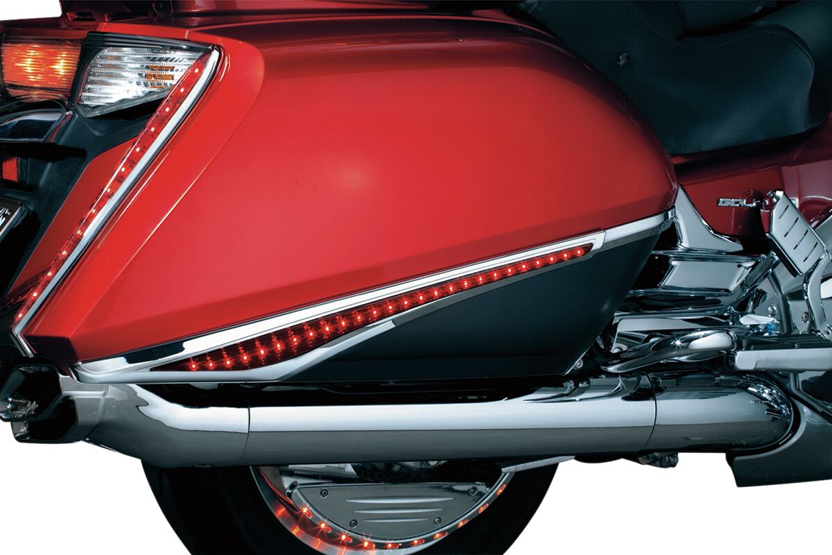 KURYAKYN LED SADDLEBAG ACCENT SWOOPS CHROME KUR3232