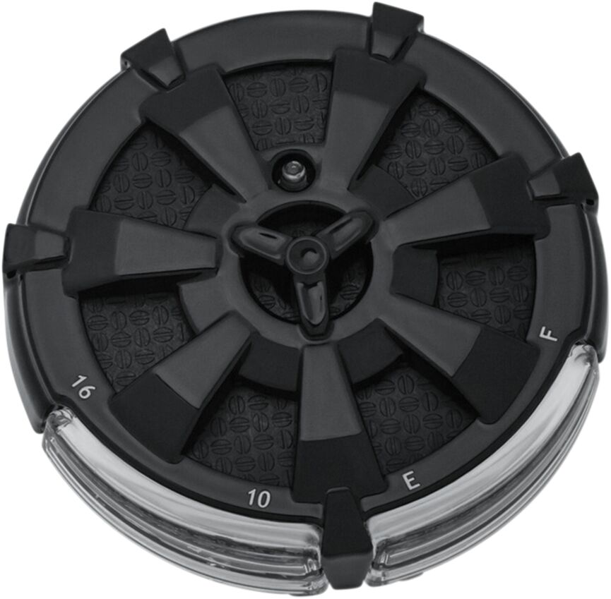 KURYAKYN ALLEY CAT LED FUEL & BATTERY GAUGE BLACK KUR7383