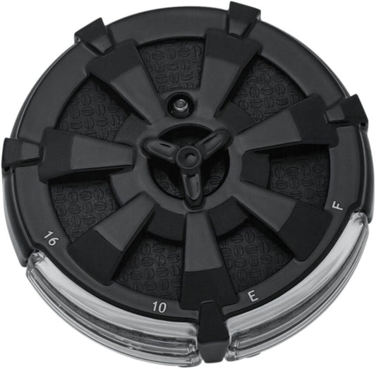 KURYAKYN ALLEY CAT LED FUEL & BATTERY GAUGE BLACK KUR7383