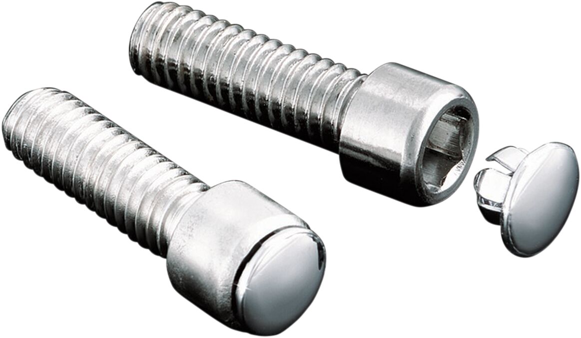 KURYAKYN HOT SPOTS CUSTOM END PLUGS CHROME FOR 1/4" ALLEN BOLTS KUR8114