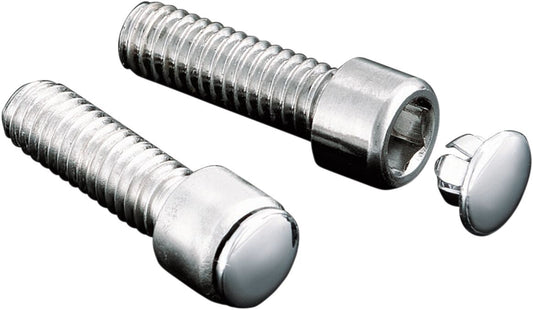 KURYAKYN HOT SPOTS CUSTOM END PLUGS CHROME FOR 1/4" ALLEN BOLTS KUR8114