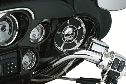 KURYAKYN FRONT SPEAKER GRILLS ZOMBIE CHROME KUR3787