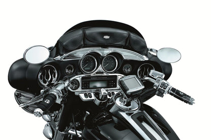 KURYAKYN FRONT SPEAKER GRILLS FLAME CHROME KUR3788