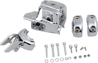 KURYAKYN CHROME BRAKE & CLUTCH CONTROL DRESS-UP KIT HD F/DUAL DISC KUR9119
