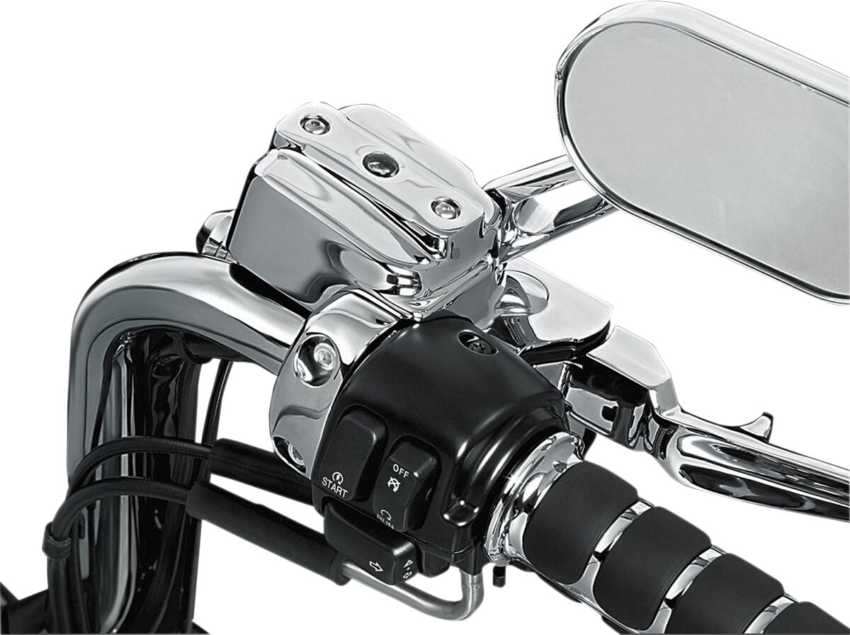 KURYAKYN CHROME BRAKE & CLUTCH CONTROL DRESS-UP KIT HD F/DUAL DISC KUR9119