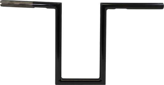 LA Choppers 1" Narrow Z-Bars 12" RISE Black Universal LA-7380-12B