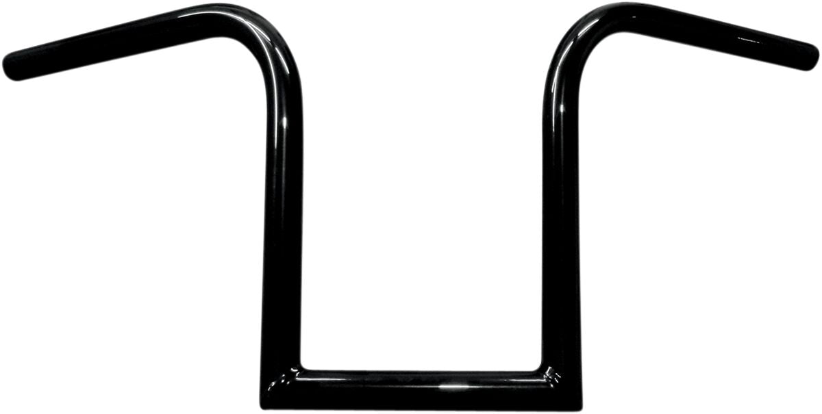 LA CHOPPERS 1" NARROW BOURBON APE BARS 10" RISE BLACK UNIVERSAL LA-7381-10B