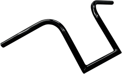 LA CHOPPERS 1" NARROW BOURBON APE BARS 10" RISE BLACK UNIVERSAL LA-7381-10B