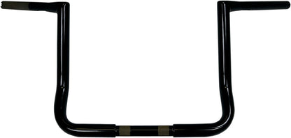 LA CHOPPERS 12" BAGGER TWIN PEAKS APE HANGER - 1.25" BLACK LA-7361-12B