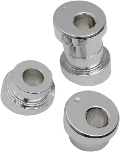 LA CHOPPERS TEN DEGREE TRIPLE TREE RISER ANGLE ADAPTERS CHROME HD LA-7400-10