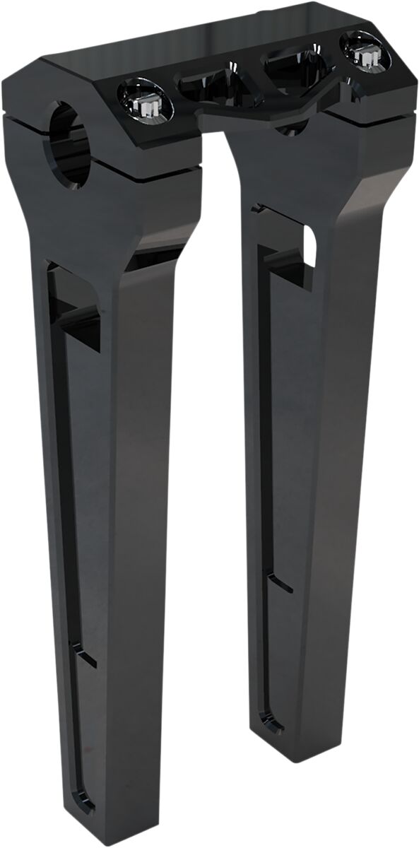 LA CHOPPERS 10" Black Anodized Straight Risers w/ 1" Clamping LA-7470-10B