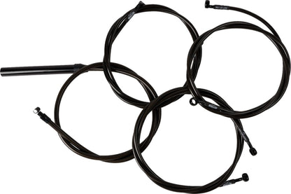 LA CHOPPERS Handlebar Cable/Brake Line Kit - Complete - Stock Handlebars - Midnight LA-8059KT2-08M