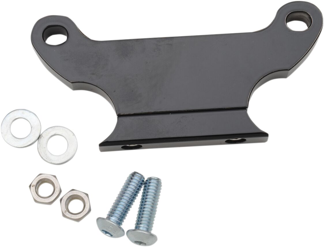 LA CHOPPERS 39MM GAUGE MOUNT FOR 1.25" T BARS GLOSS BLACK ALUMINUM LA-7390-01B