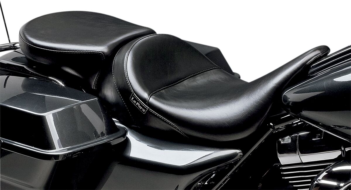 LE PERA PILLION PAD AVIATOR WIDE SMOOTH REAR BLACK LK-017PDX
