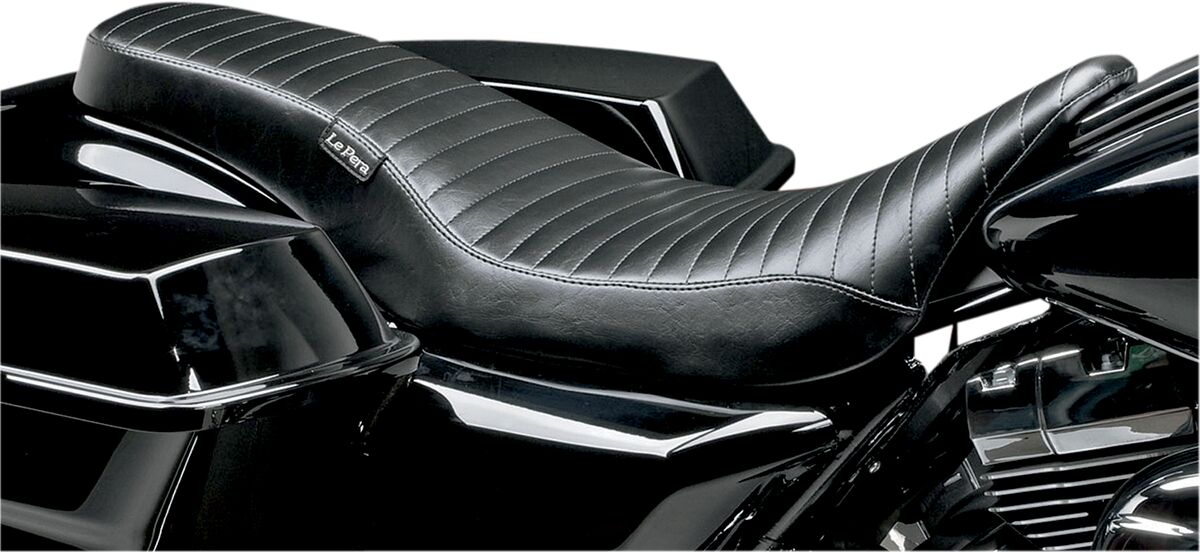 LE PERA SEAT COBRA FULL-LENGTH PLEATED BLACK LK-079PT