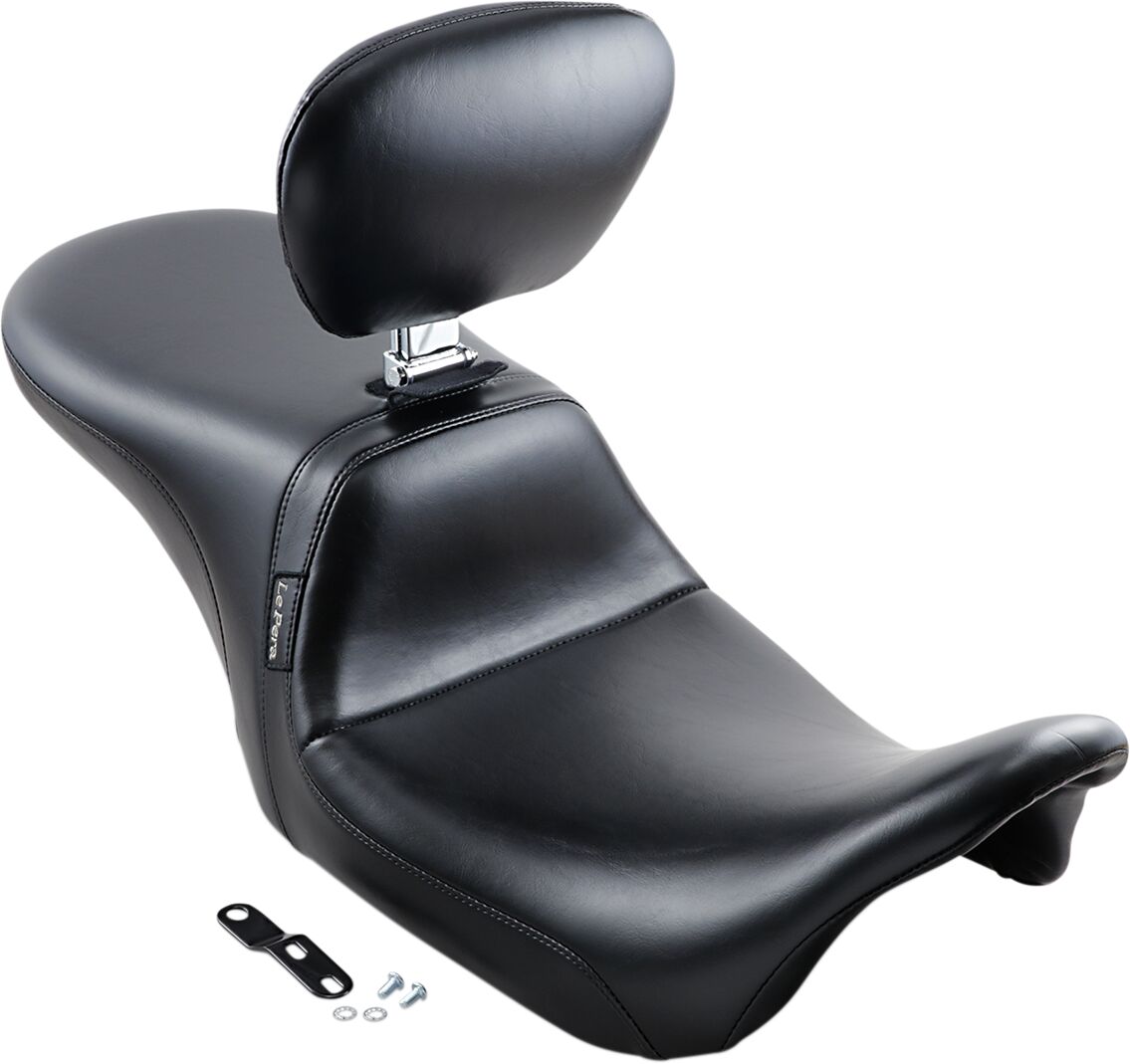 LE PERA SEAT DAYTONA 2-UP SMOOTH WITH DRIVER BACKREST BLACK LK-567BR