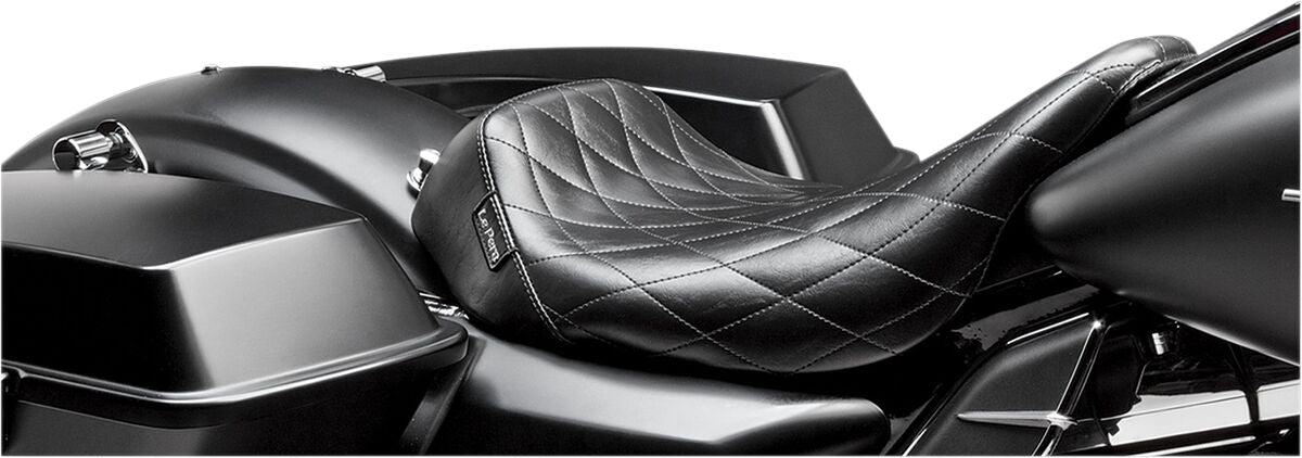 LE PERA SEAT BARE BONES SOLO DIAMOND STITCH BLACK LK-005DM