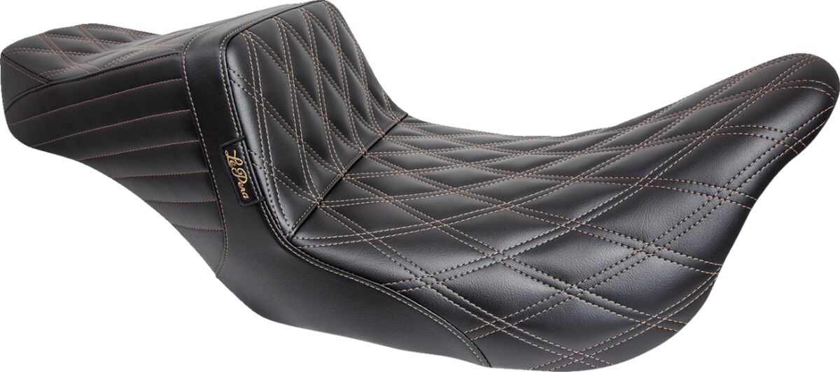 LE PERA Tailwhip Seat - Double Diamond w/ Chestnut Thread LK-587DD-CHET