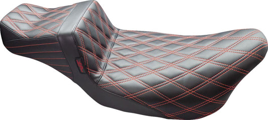 LE PERA Tailwhip Daddy Long Legs Seat - Double Diamond w/ Red Thread LK-587DLDD-RED