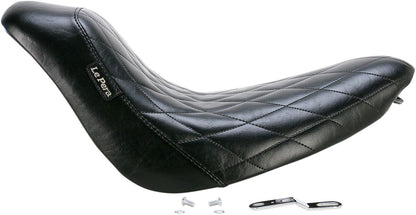 LE PERA SEAT BARE BONES DIAMOND STITCH BLACK LK-007DM