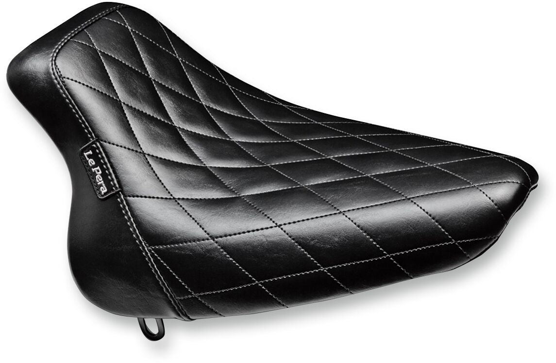 LE PERA SEAT BARE BONES DIAMOND STITCH BLACK LX-007DM