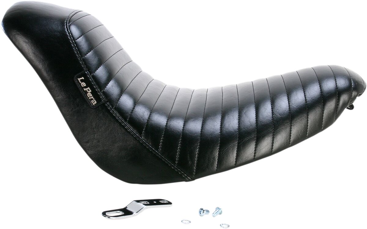 LE PERA BARE BONES SEAT PLEATED BLACK LK-007PT
