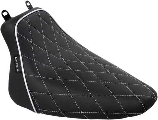LE PERA SEAT BARE BONES SOLO BLACK W/WHITE DIAMOND STITCH LXE-007DMWTP